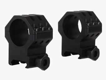 Weaver Tactical 6-Hole Picatinny-Style Anelli nero opaco 25,4mm extra alto, BH 13,21mm