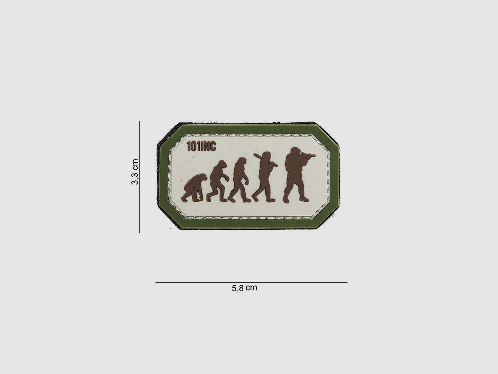 PATCH – TOPPA 3D IN PVC AIRSOFT EVOLUTION sand/green #14071