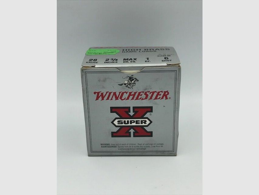 Winchester Super X cartuchos de perdigones 28/70 n.º 6 / 2.8mm High Brass