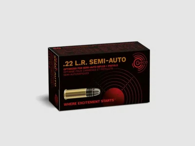 GECO PATRONEN Kal. 22LR SEMI-AUTO 40gr LRN 50 Stk