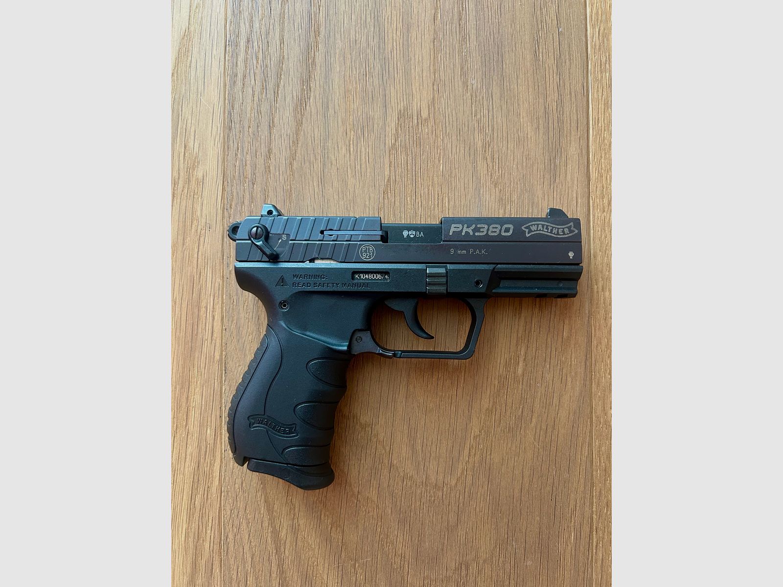 Schreckschusspistole Walther PK380 cal. 9 mm P. A. K.