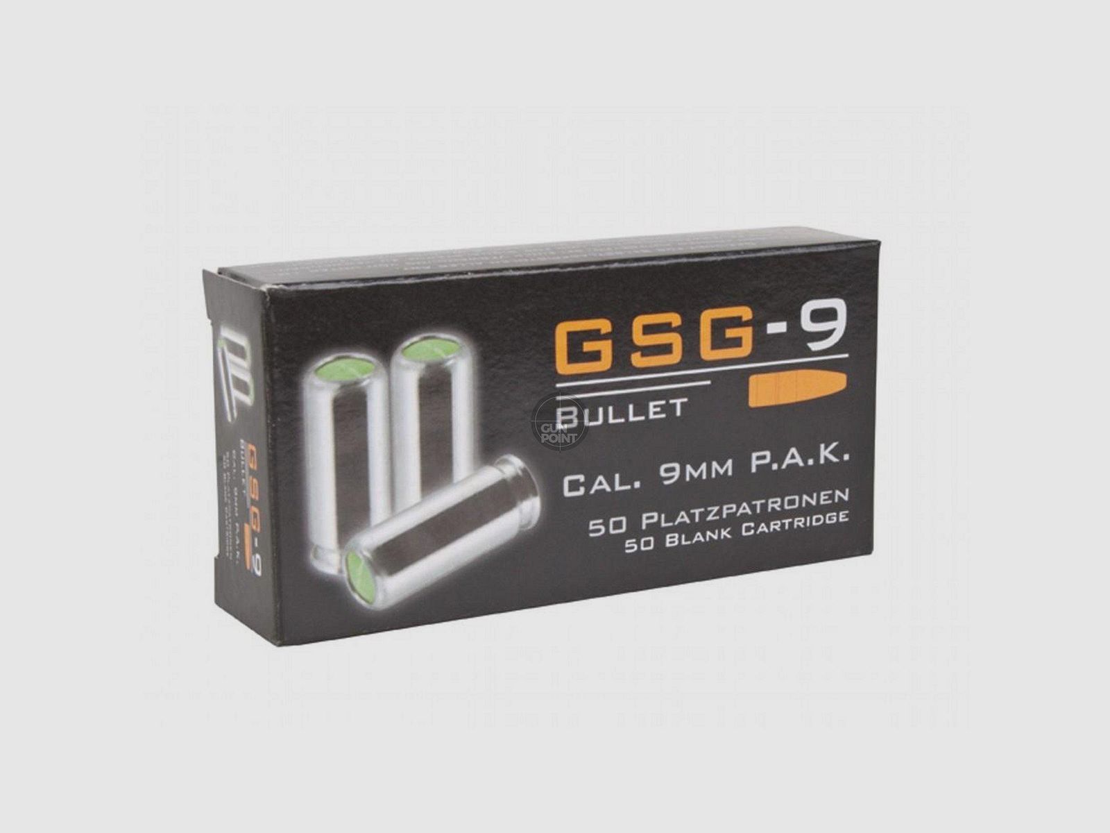 GSG - Platzpatronen 9 mm P.A.K., 50 Stck