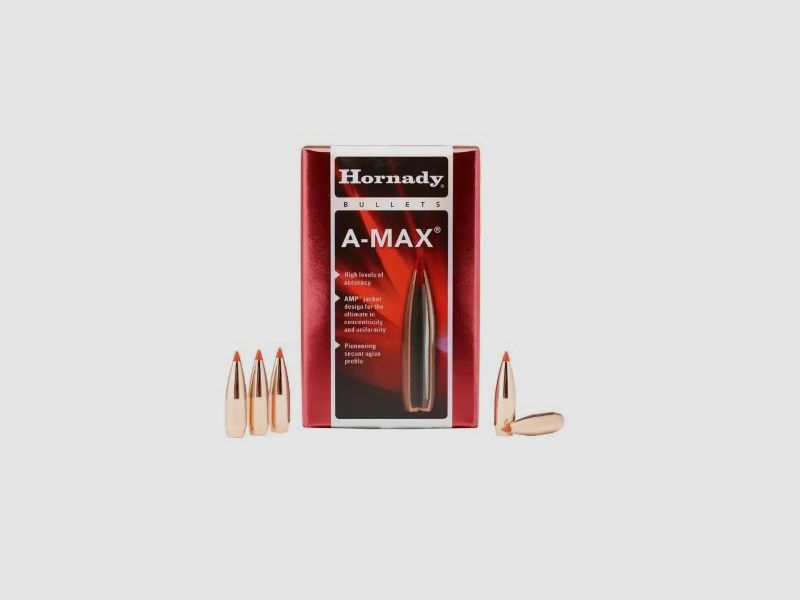 Hornady A-MAX Match – Balas Calibre .30 / .308 | 168 Grain #30502