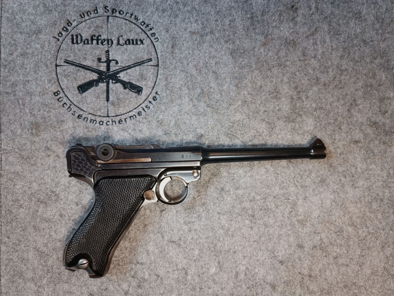 Mauser S/42 Luger P.08 1918 langer Lauf + Repro Holster Schaft