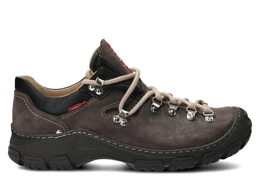 Botas de trekking para hombre NAGABA 055 cuero crazy grafito