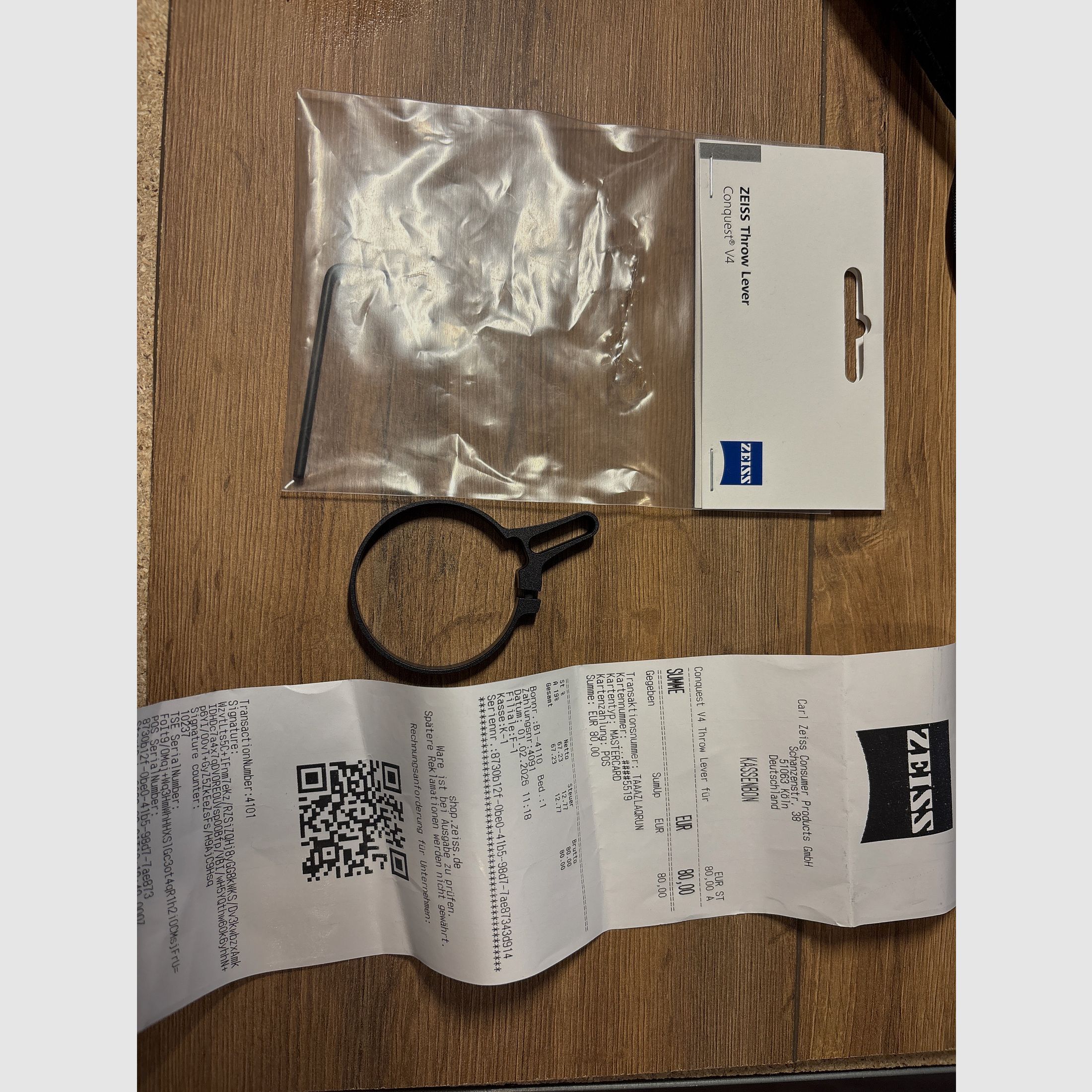 Zeiss Throw Lever for V4