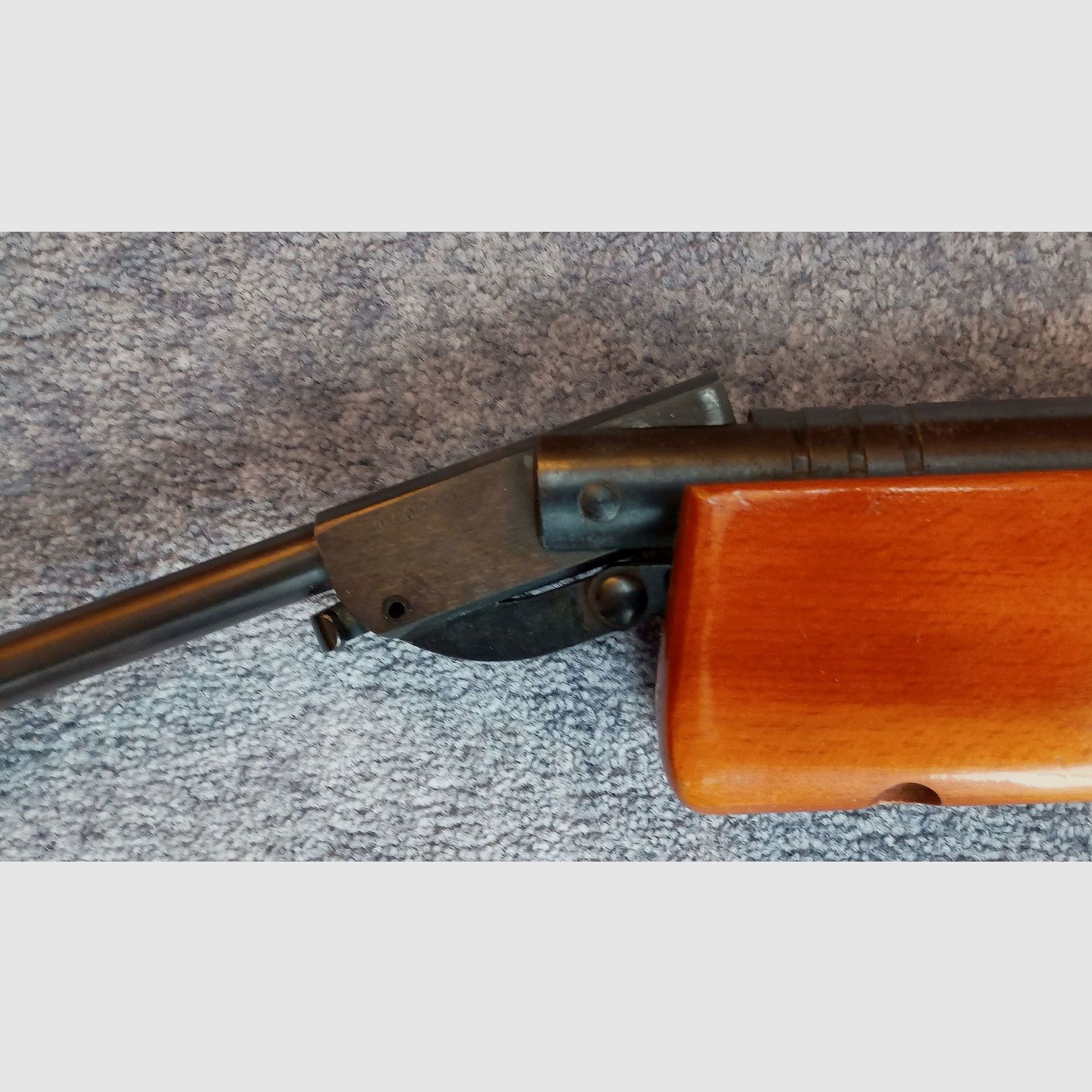 Air rifle "Klicker" from GDR production late 70s / early 80s, "Model 303 -Super", cal. 4.5 mm Diabolo, used