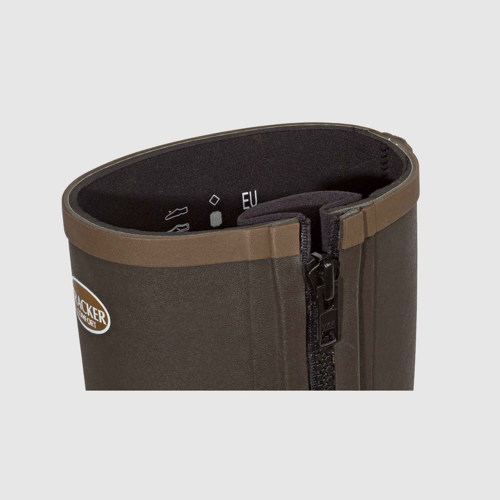 Tracker Neoprenstiefel braun mit Reißverschluss