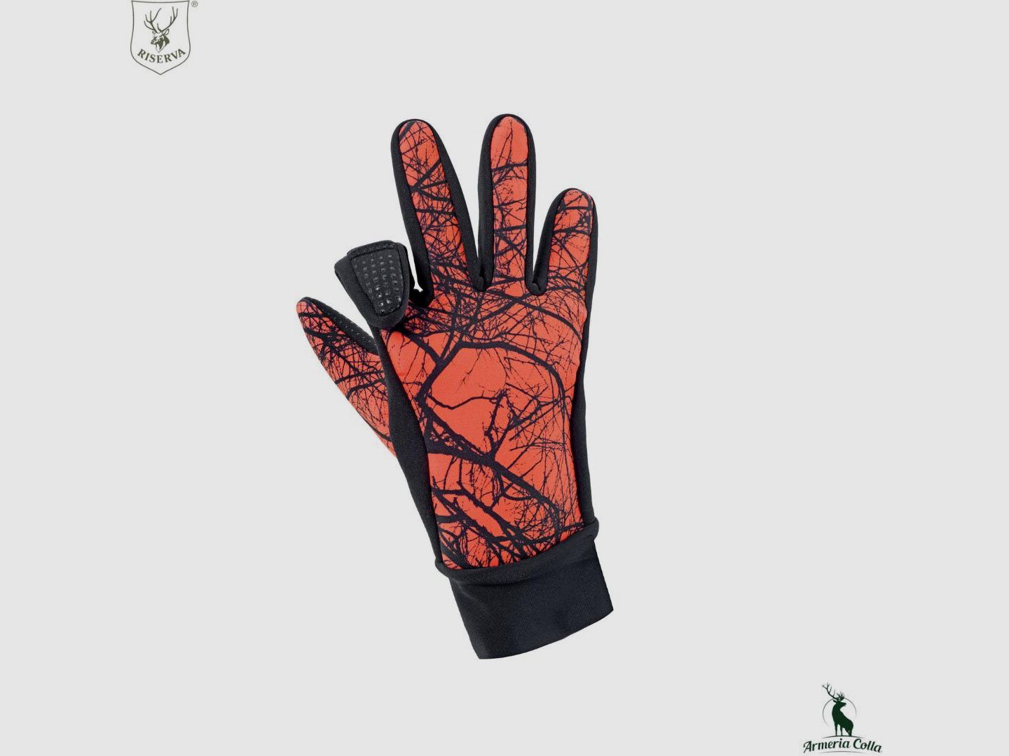 Reservierte Winterhandschuhe Camouflage Orange, Bild 1 von 3