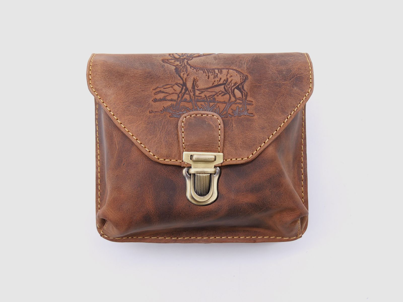 Greenburry Leder Gürteltasche Vintage Hirsch braun 1754V-STAG3-25, Bild 1 von 5