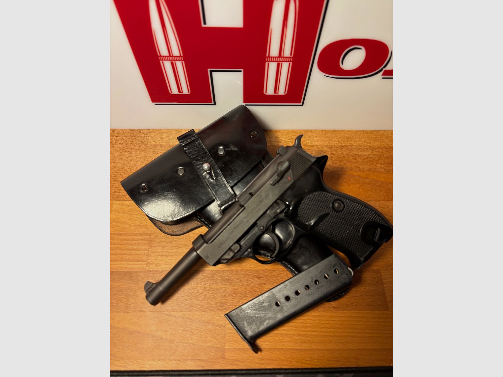 Walther P38 Ulm, 9mmLuger, Politie/Bundeswehr uitvoering, Geen P1 met holster en 2 magazijnen