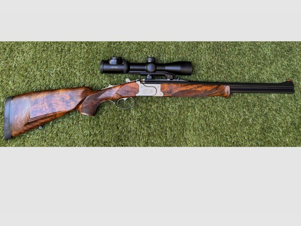 Krieghoff Ultra Bockdoppelbüchse **Linksschaft** mit Leica Magnus 1,5-10x4 8x57JRS