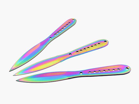 Throwing knives Kandar N143, assorted colors, set of 3
