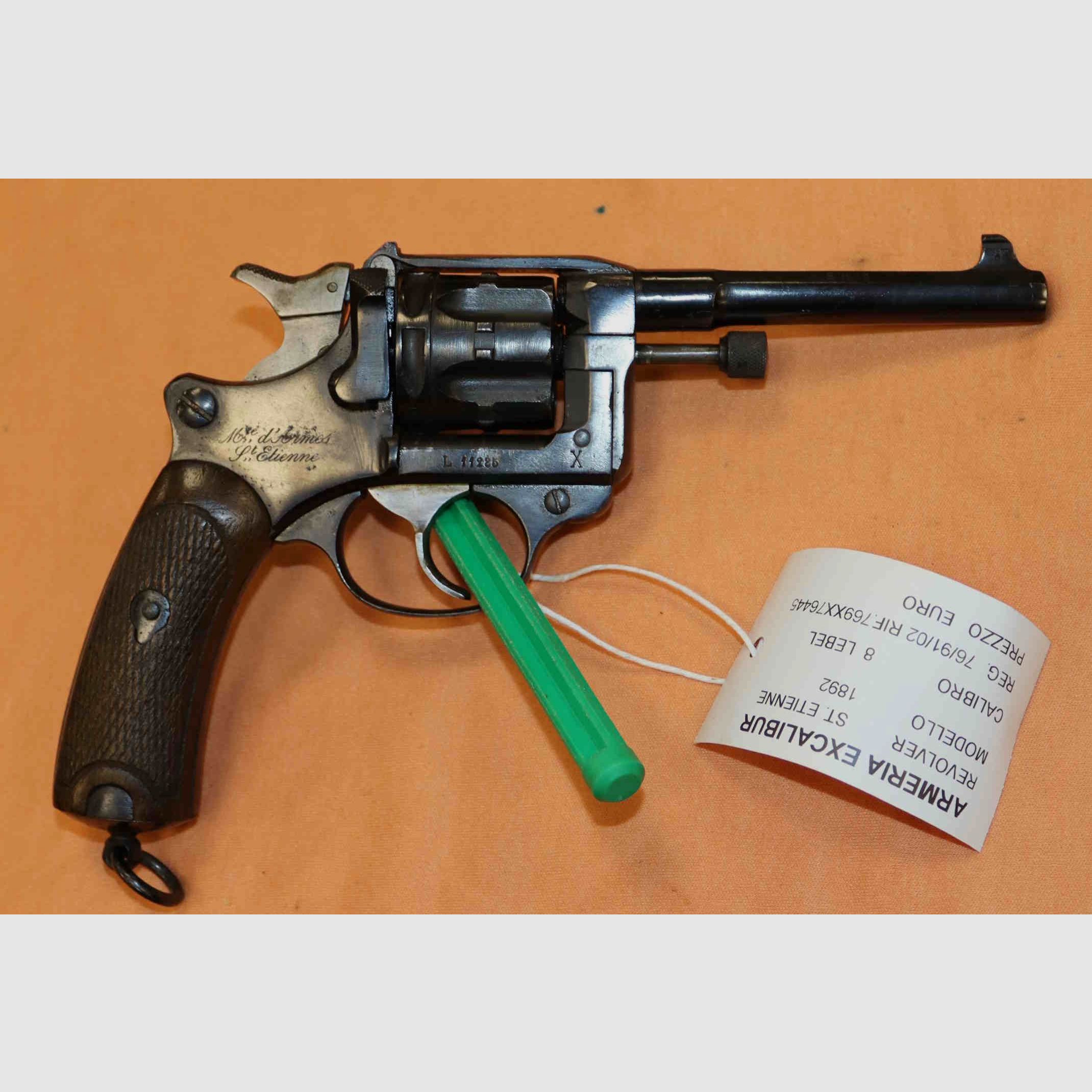 Revólver Saint Etienne Modelo 1892 Calibre 8 Lebel, imagen 7 de 9