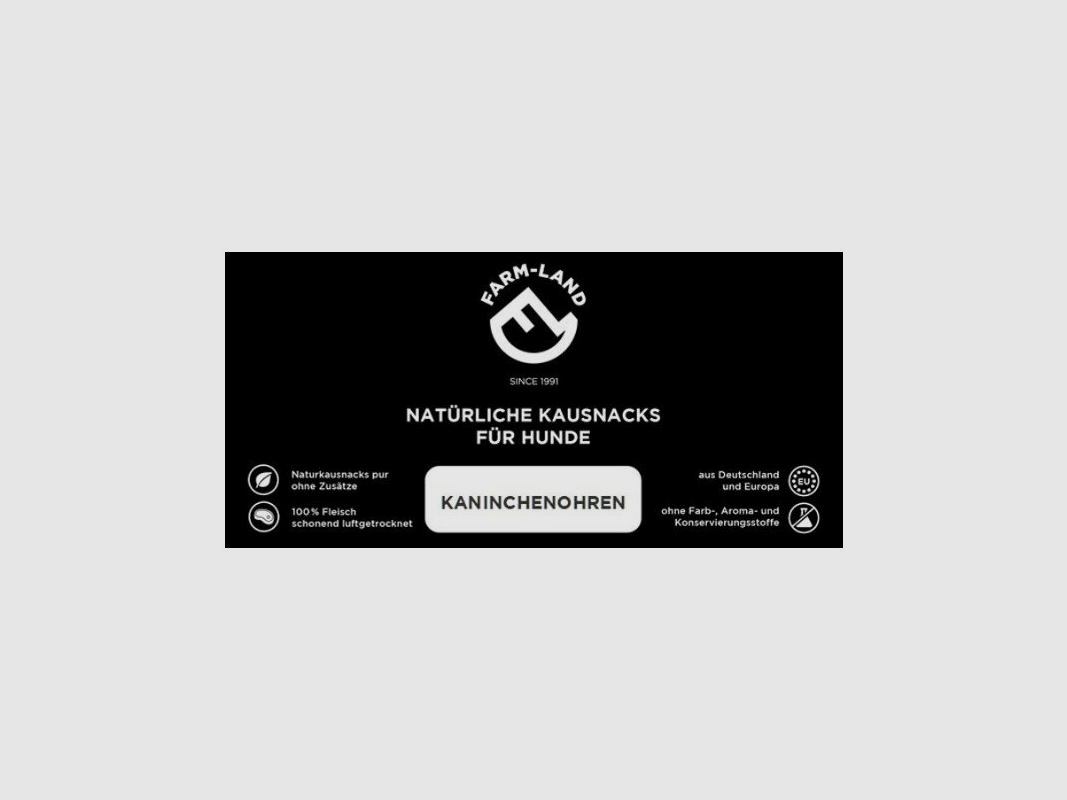 Farm-Land Hundesnack Kaninchenohren
