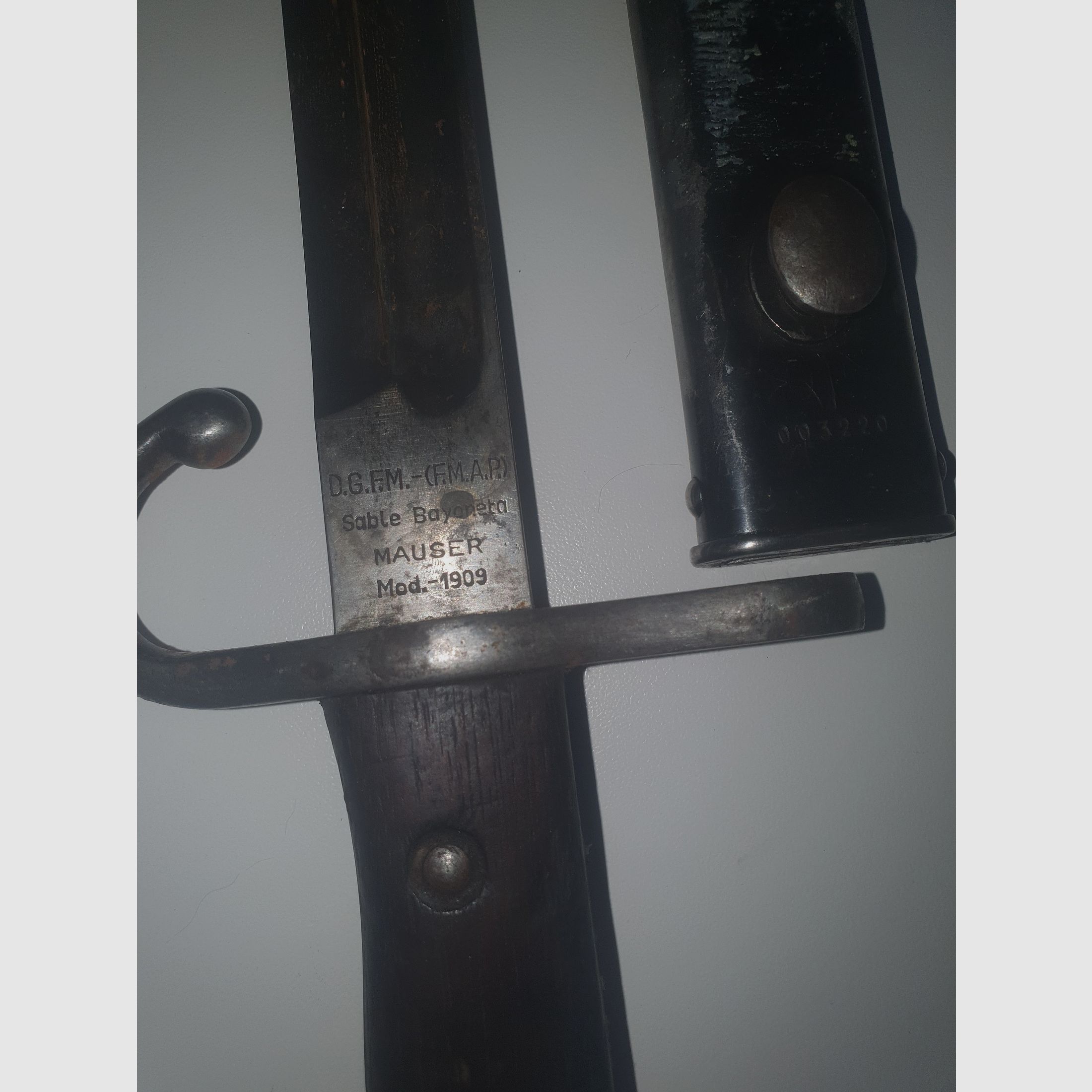 Bayoneta argentina modelo Mauser 1909