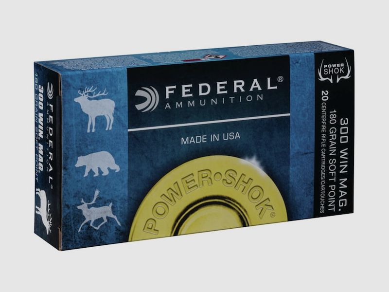 Federal Power-Shok .300 Win. Mag. 180GR JSP 20 cartridges