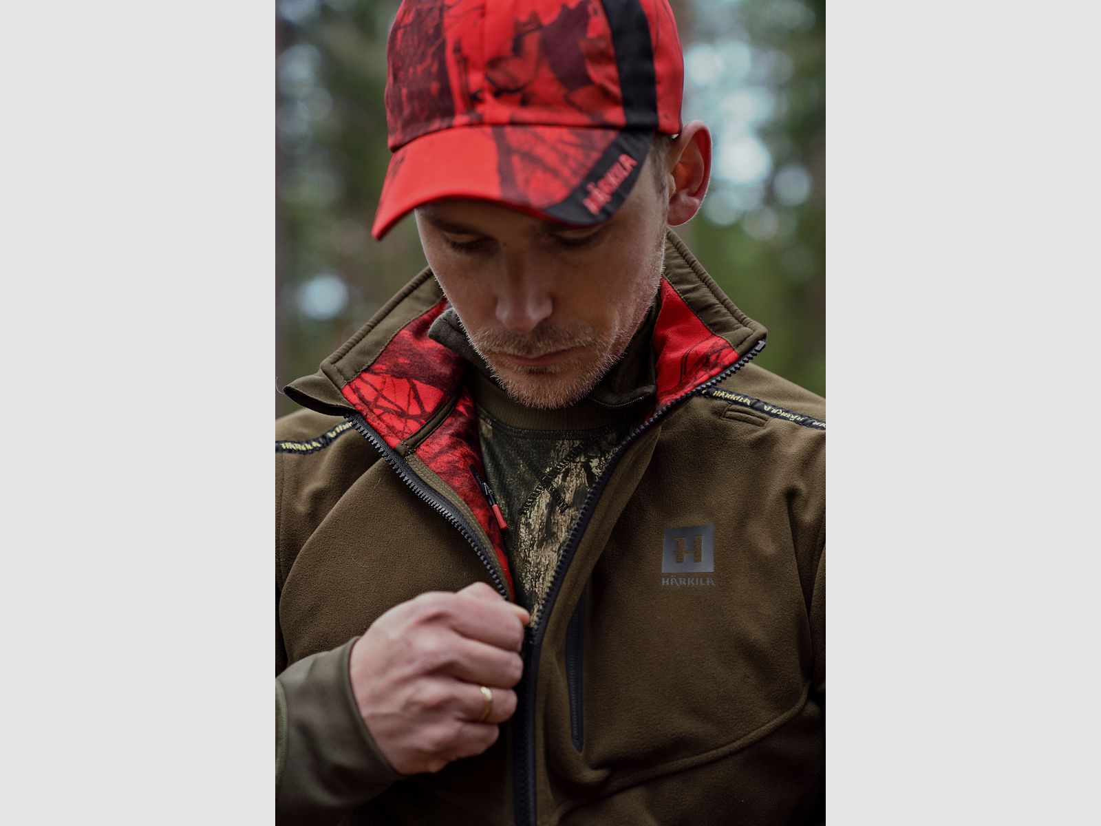 Härkila Kamko camo reversible WSP jacket Hunting green/MossyOak®Break-up Country®, afbeelding 6 van 10