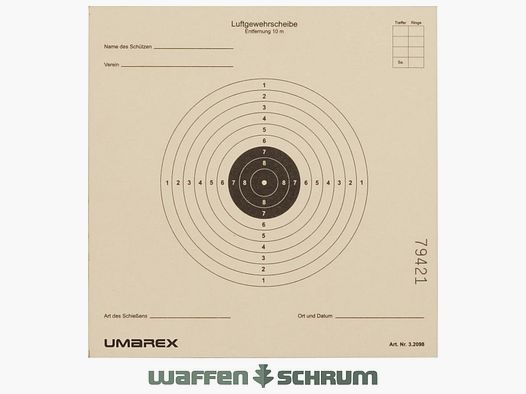 Umarex Zielscheibe 10er Spiegel Format: 14x14cm A250st