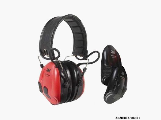 CUFFIE DA TIRO – 3M PELTOR SPORTAC – RED / BLACK