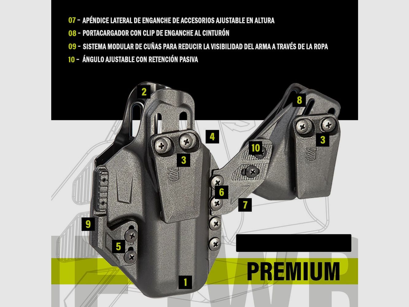 Holster BLACKHAWK! Stache IWB SIG P365, image 6 of 6