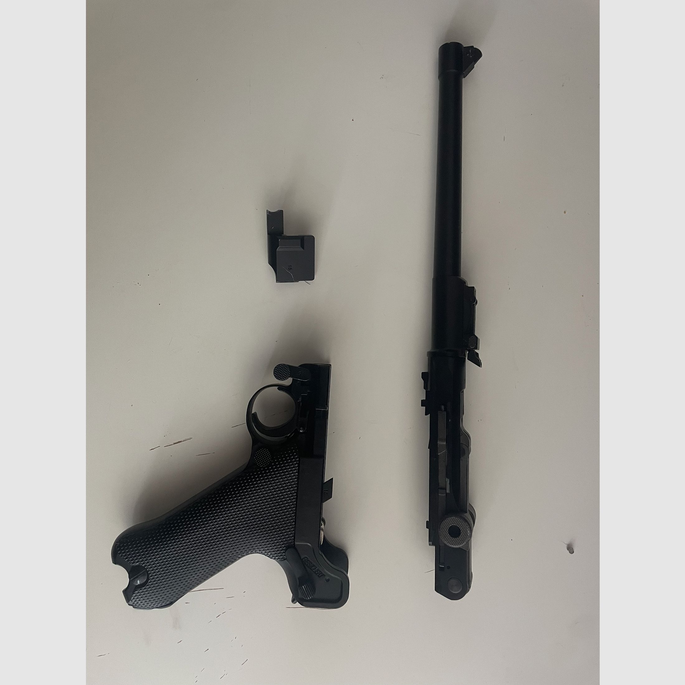 P08 GBB von WE, Drum Mag, Nuprol premium Rot Gas 