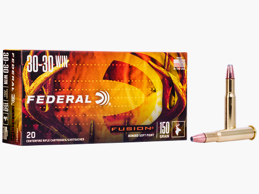 Federal Munizioni per Fucile .30-30 Win. 9,7g Fusion Soft Point