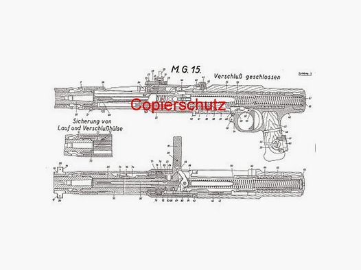 Nachdruck Luftwaffen Dienstvorschrift für das MG 15