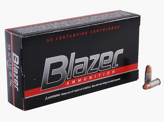 CCI Blazer Aluminium .25 ACP 50GR TMJ 50 Patronen