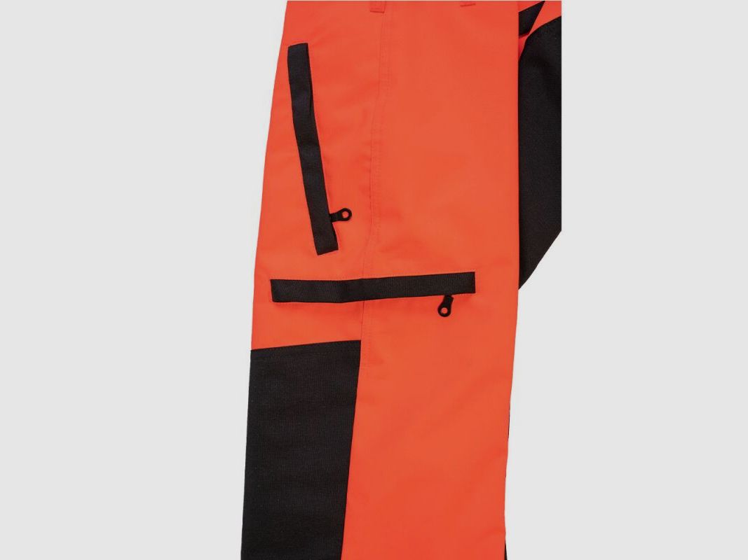 Kruedener Damen Keilerschutzhose Warnrot