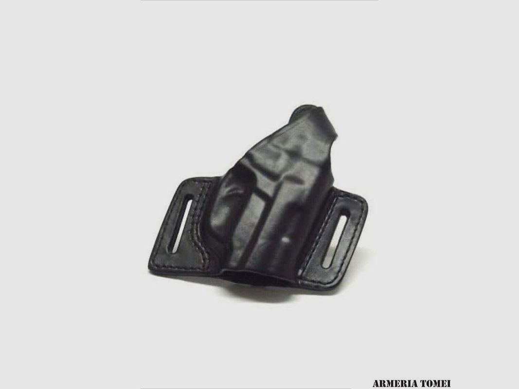 VEGA HOLSTER – FONDINA CUOIO DA CINTURA APERTA – SGANCIO REGOLABILE LARGE AUTO/BERETTA 92,98/TAURUS PT92/TANFOGLIO FORCE/CZ 75/85, immagine 1 di 2