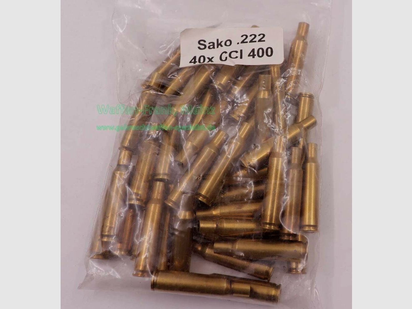 Sako - Finnland Langwaffenhülsen, gebraucht Kal. .222 Remington