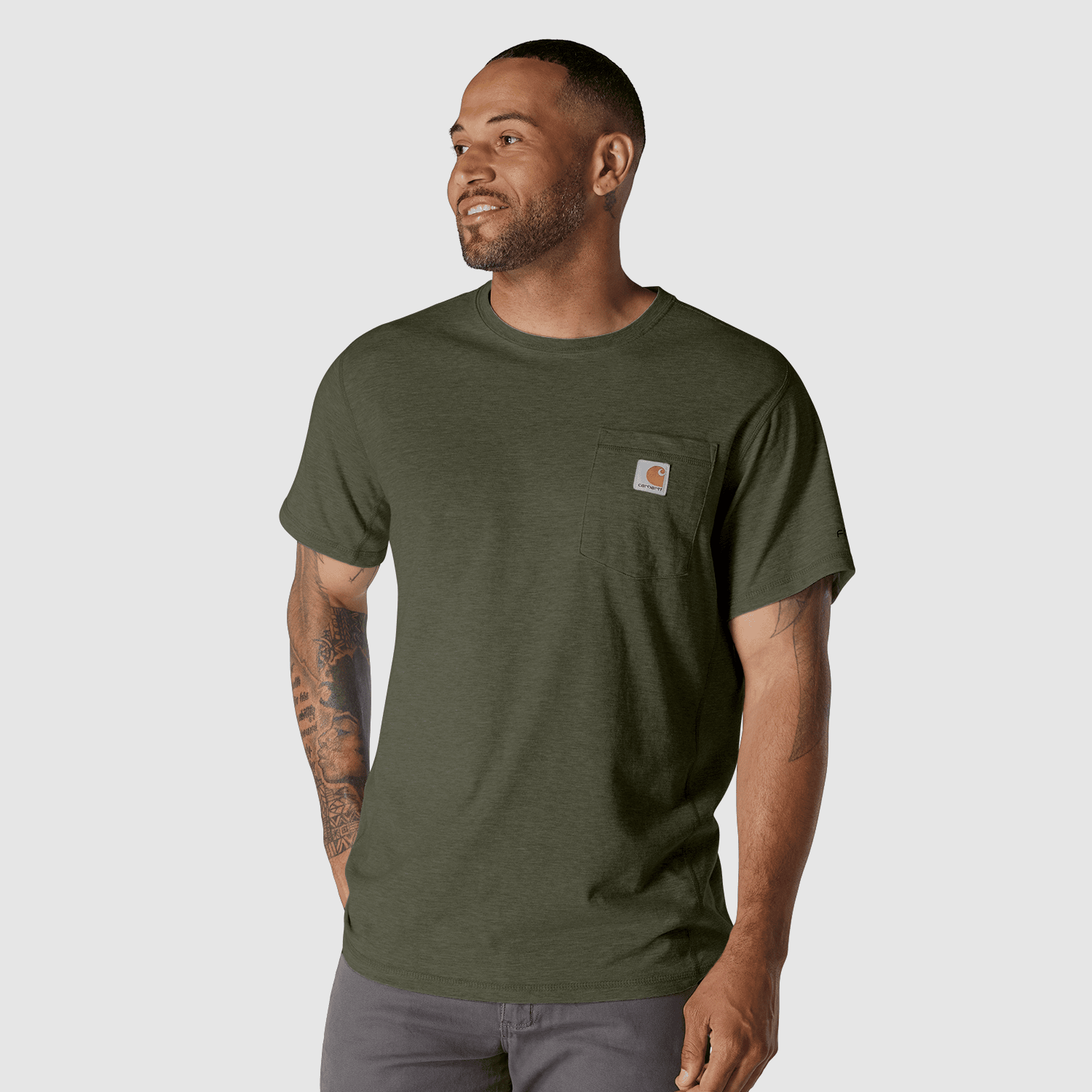 Carhartt Force™ Relaxed T-Shirt Uomo Basil Heather M
