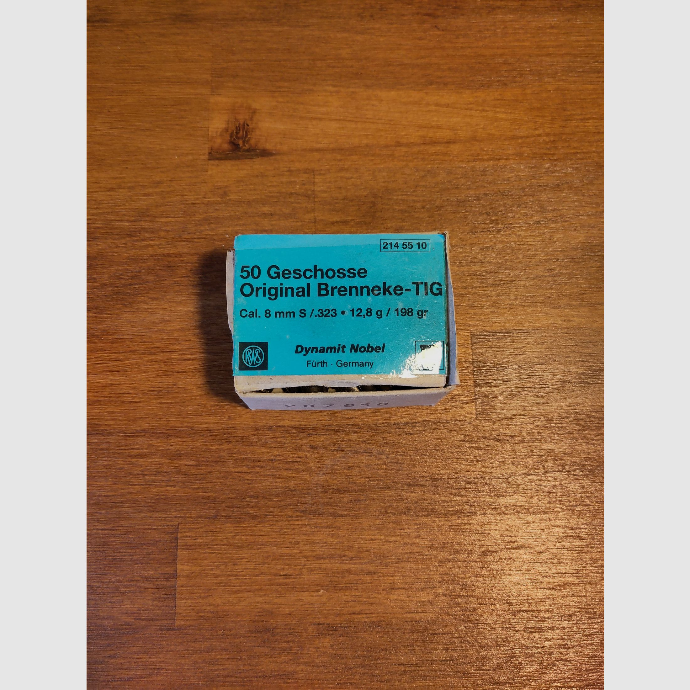 34 Geschosse Original Brenneke-TIG .323 12,8 g 198 gr RWS
