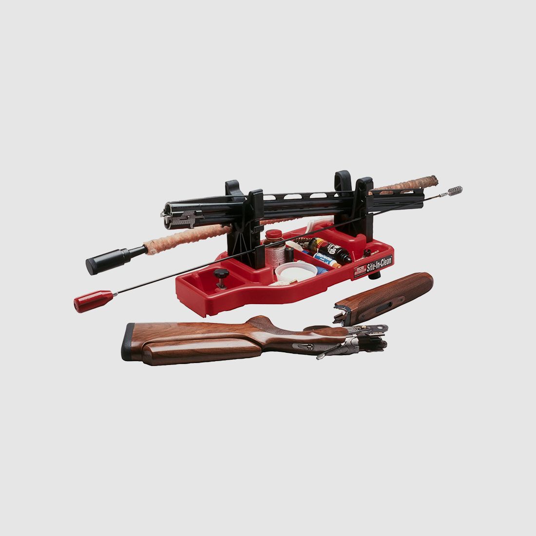 MTM Reinigungs- & Schießauflage mit Transportkoffer SNCC-30 rot