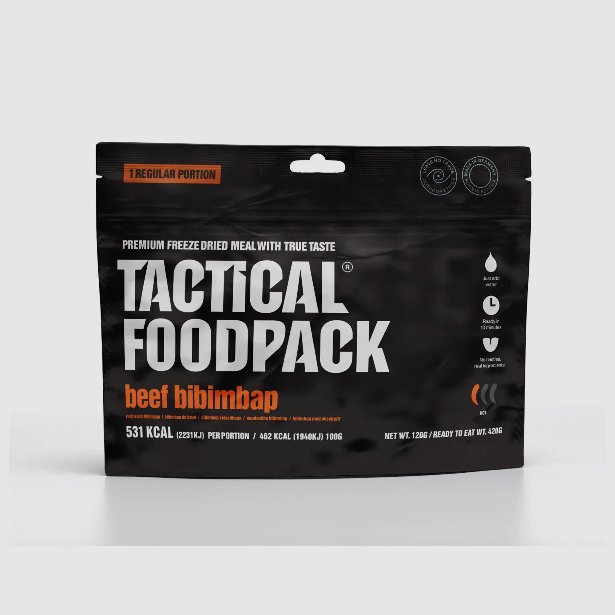Tactical Foodpack Plato Principal Carne de Res Bibimbap