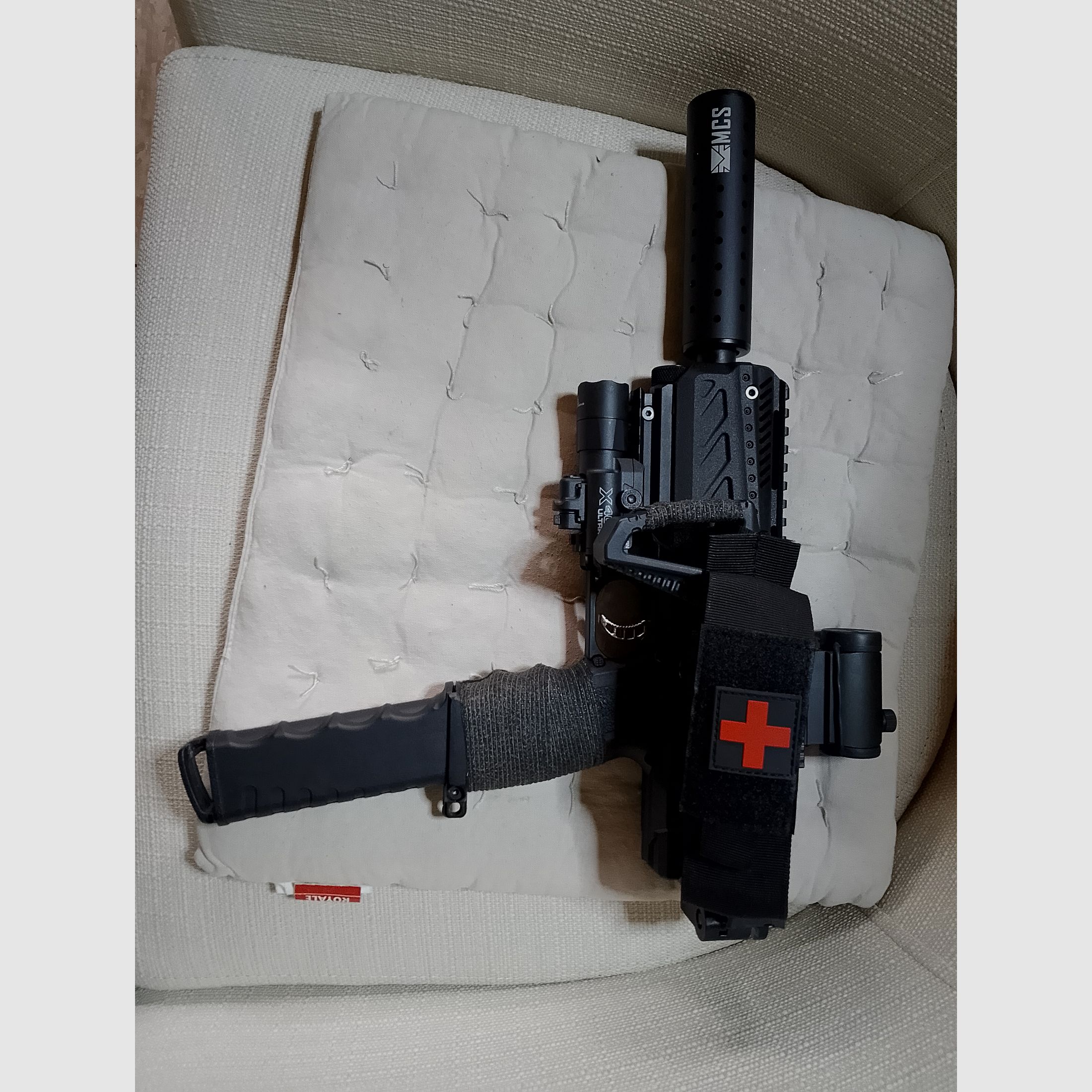Tippmann Tipx MSC Body Kit Markierer .68 Zubehör Paintballs Cal 68 CO2 Set Visier Rot Grün Punkt Socom Laser Lampe