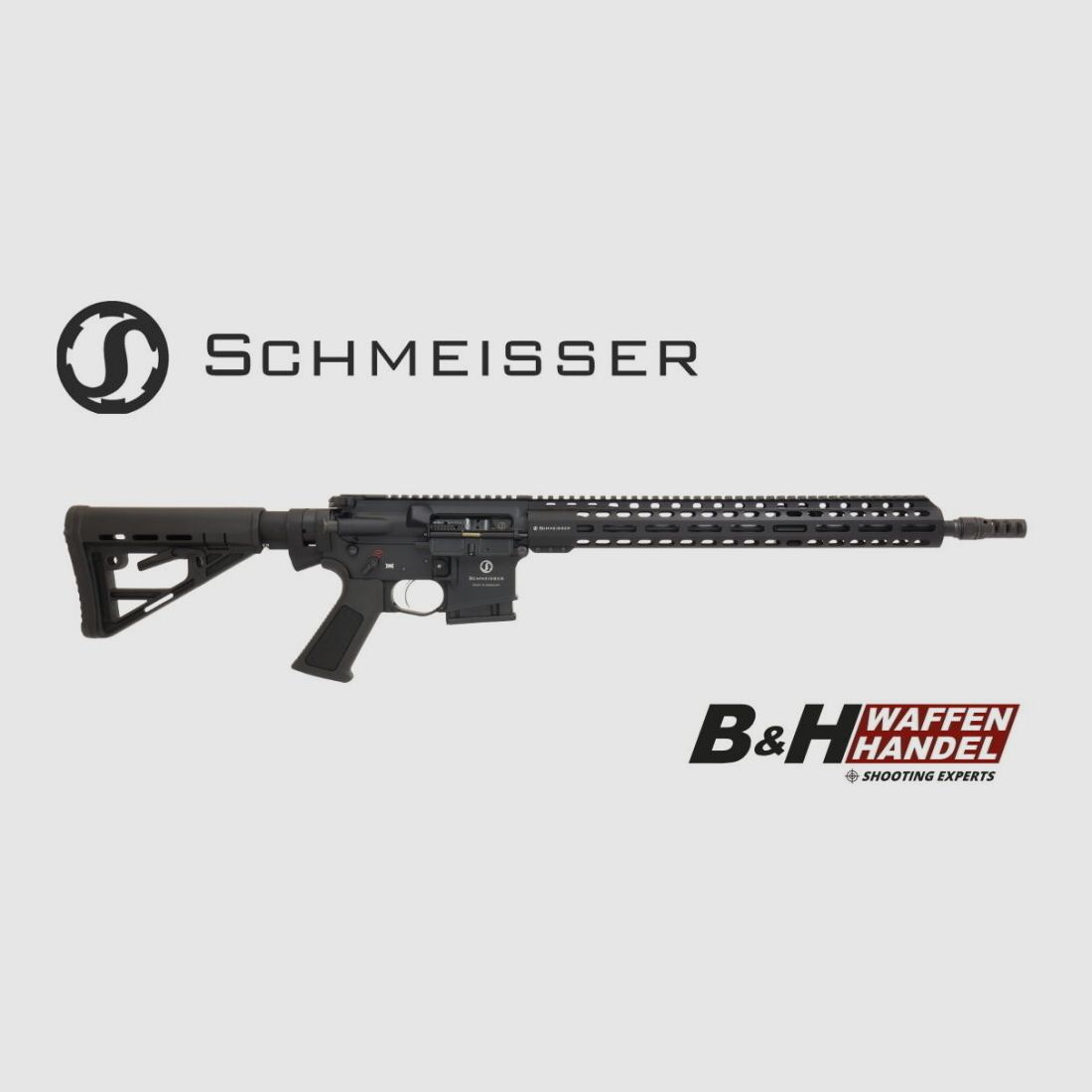 Schmeisser AR15 Dynamic L noir LL 16,75" M-Lok Déclencheur dynamique SLB Noir Autoloading Semi-automatique