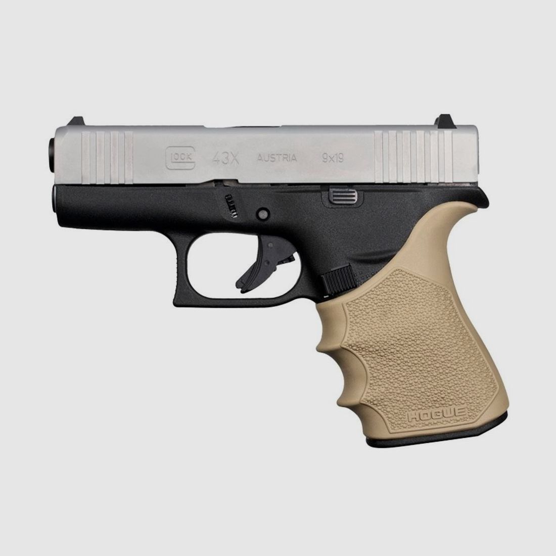 HOGUE HandAll Beavertail Gummigriff für Glock 43X / 48 Coyote Tan