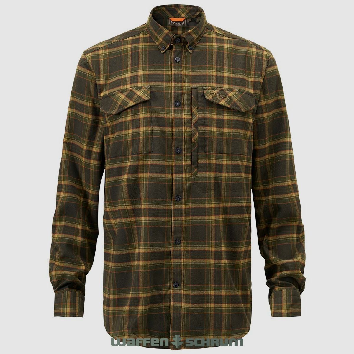 Pinewood Hemd Abisko Hiking Flanell Moss Green