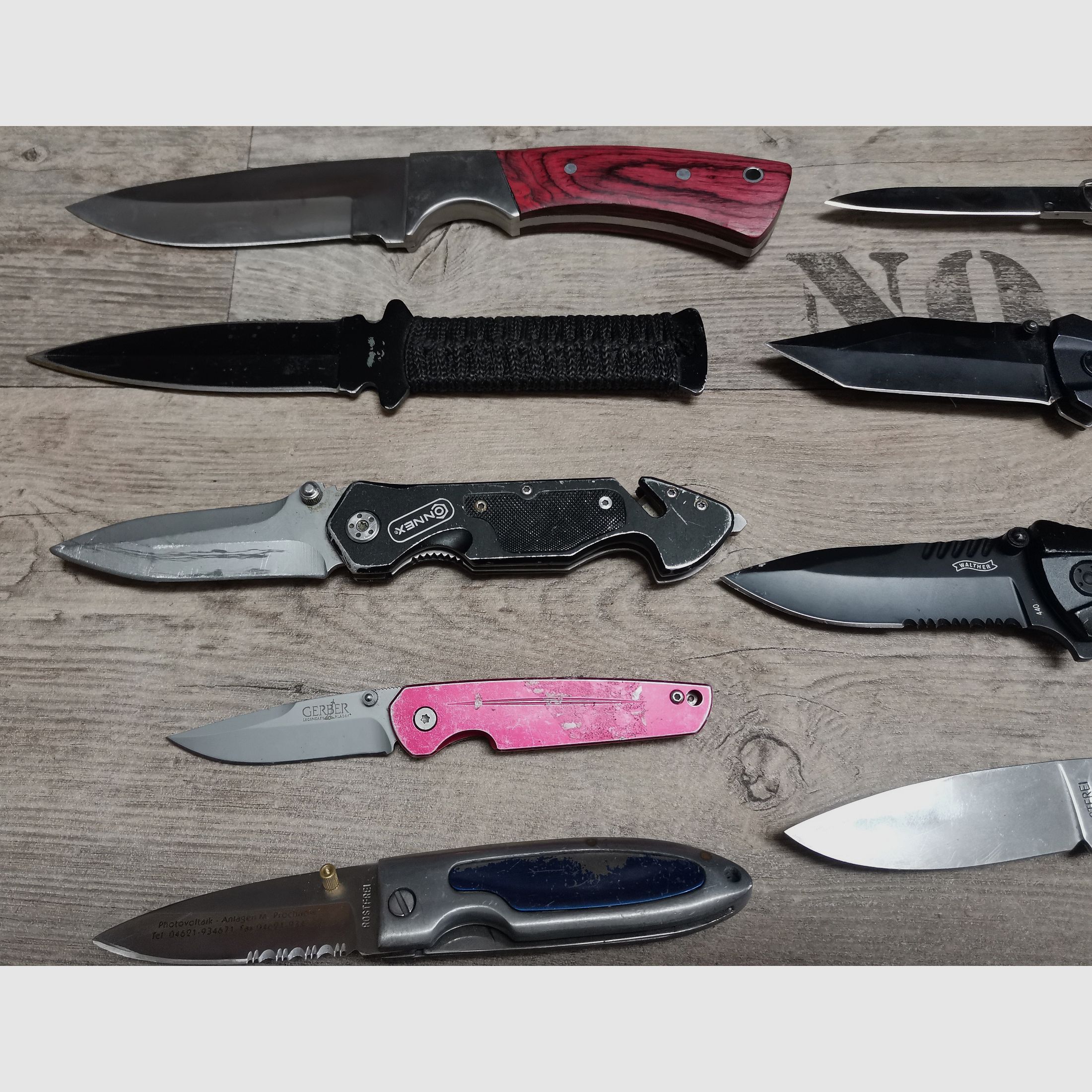 Messer Konvolut Böker Haller Walther Herbertz etc.  Einhandmesser Dolch Springmesser