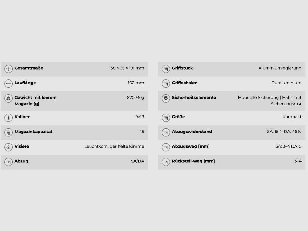 CZ Uhersky Brod SP-01 Shadow II Compact 9mm Luger OF halfautomatische pistool 9mm Luger