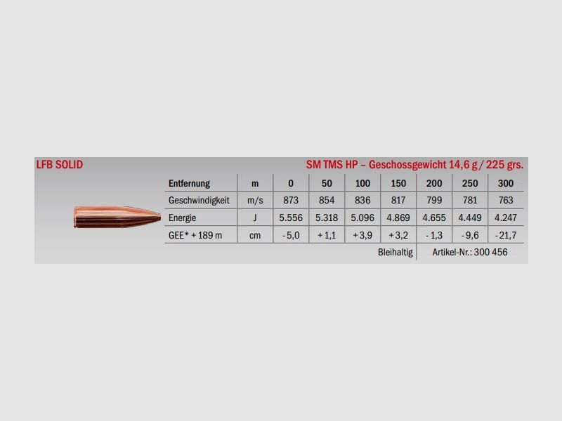 LFB Solid .340 Wby. Mag. SM TMS HP 14.6g, Bild 2 von 2