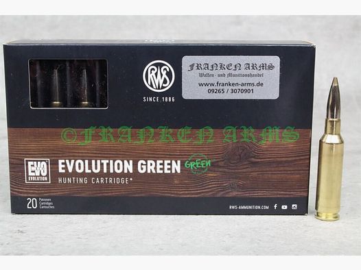 RWS Evo Green 6.5 Creedmoor 93gr. 6.0g 20 pieces tiered price