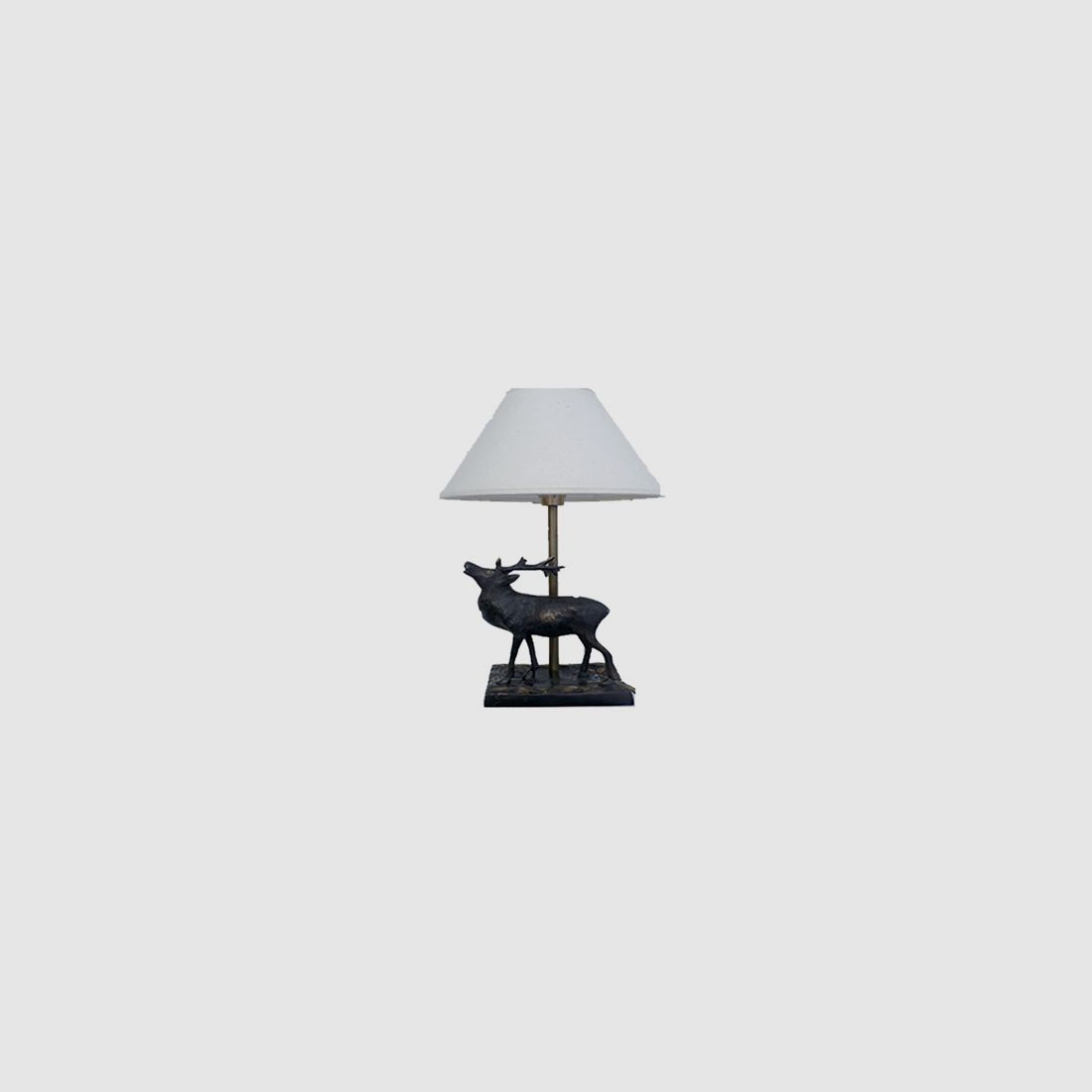 Lovergreen Lampen mit Tiermotiven Motiv röhrender Hirsch Lampe + Lampenschirm 20 cm
