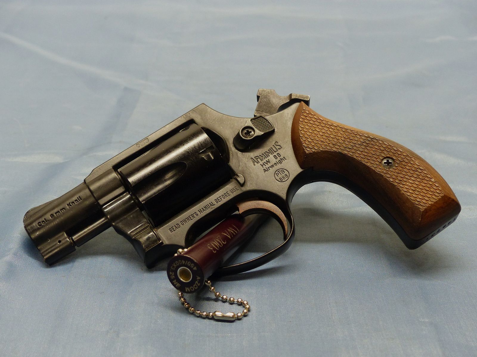 Weihrauch Arminus HW 88 Super Airweight blank-firing revolver 9 mm, immagine 4 di 10