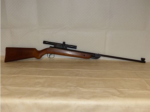 Air rifle Diana Mod. 27 oh. F, with Stable 2.2x reticle scope 1970 vintage