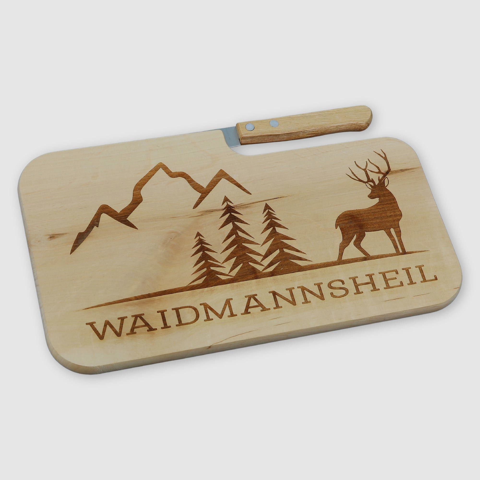 Ontbijtplank met mes