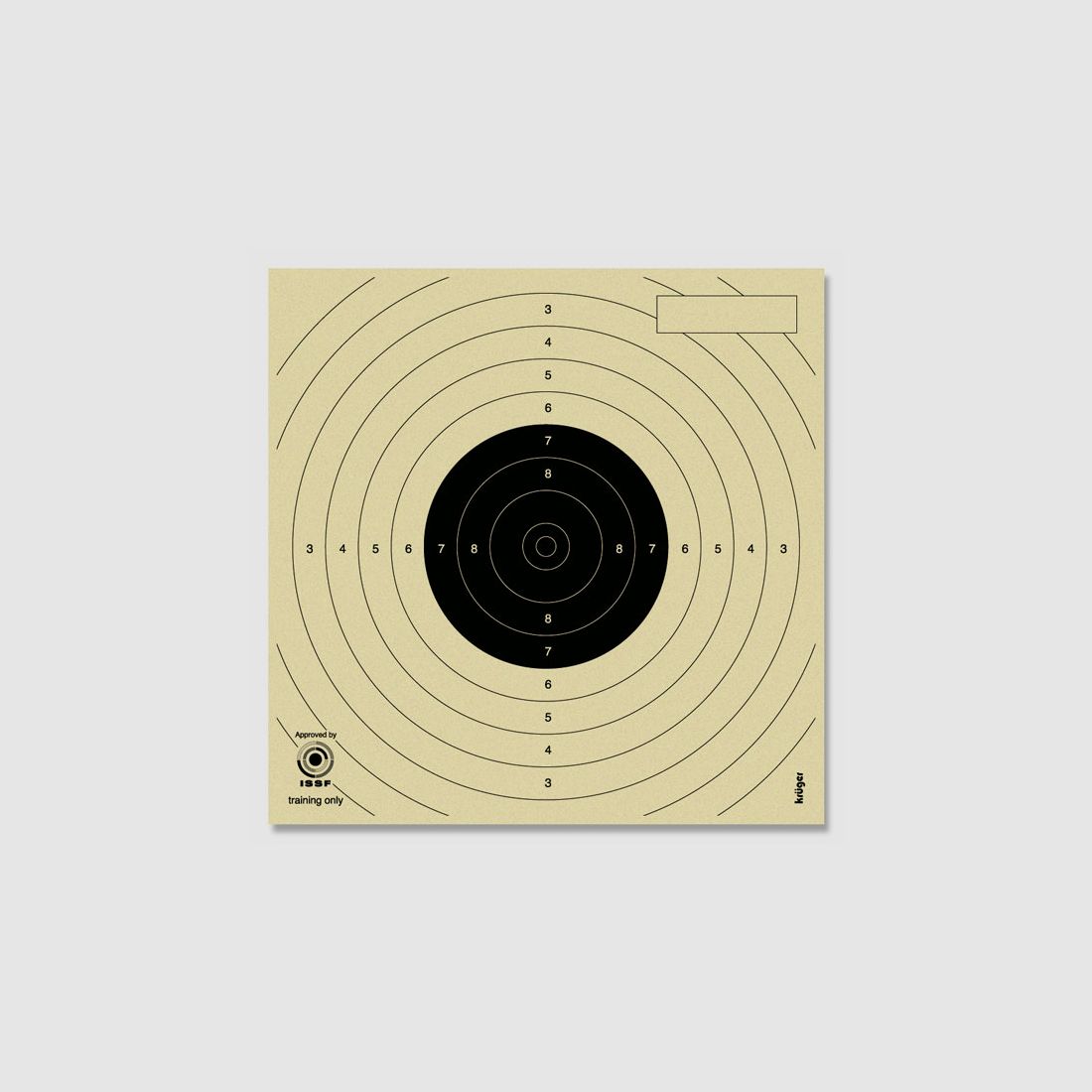 Krüger-Schießscheiben Lupi-Spiegel m.Nr. schwarz Schießscheiben