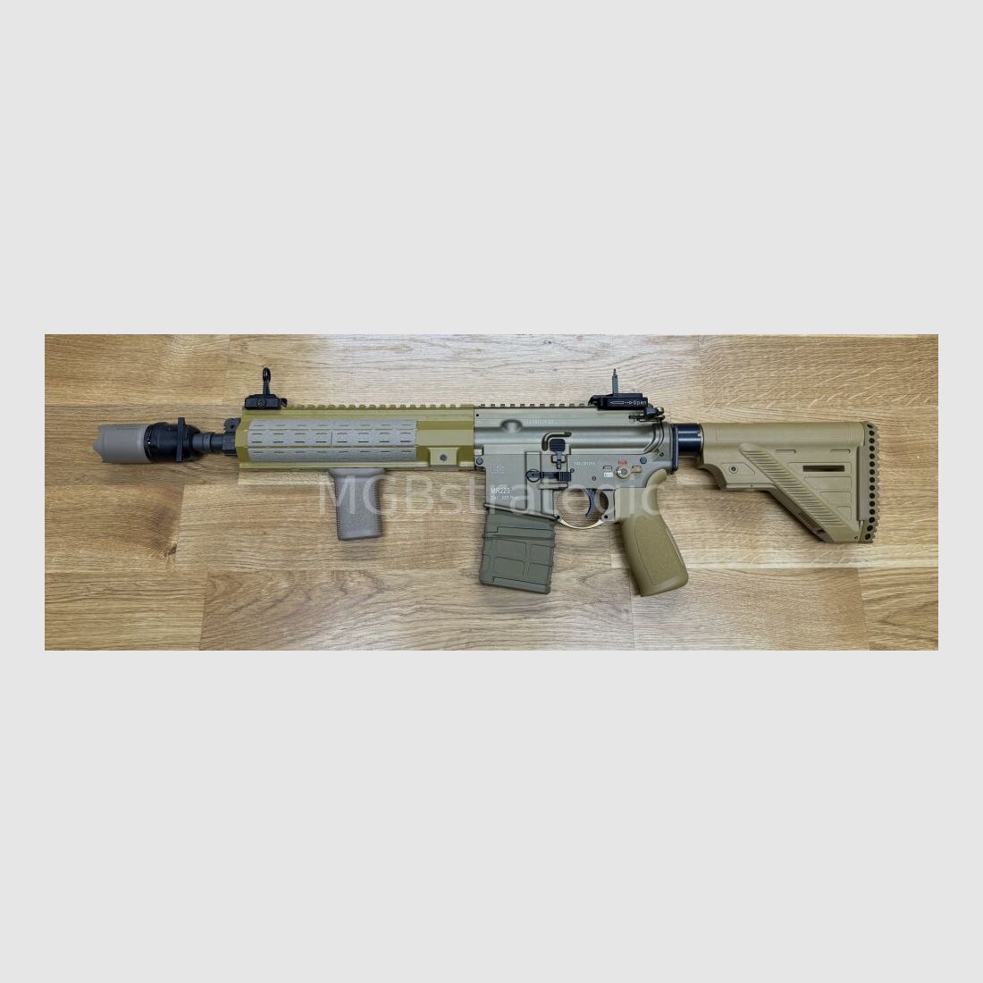 sportlich zugelassen! H&K MR223 A3 11" Lauf - SPORT - sandfarben halbautom. Büchse .223Rem - Heckler & Koch - viel Zubehör in BKA Beurteilung zugelassen! zivile Version H&K 416 G95